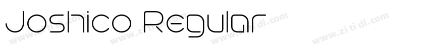 Joshico Regular字体转换